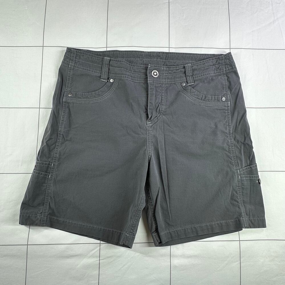 Kuhl Shorts Womens 10 Gray Free Range 6.5" Hiking Gorpcore Active Outdoor Nylon